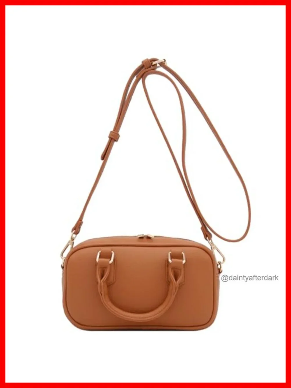 Mini PU Leather Satchel Purse Top Handle Crossbody Bag
